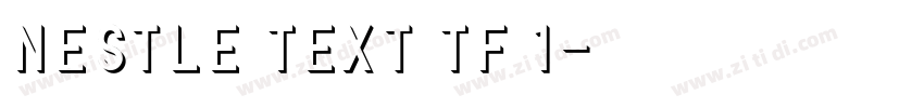 Nestle Text TF 1字体转换